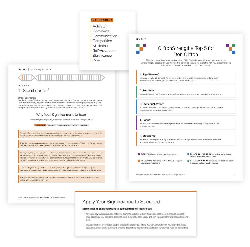 Guia de insights de pontos fortes