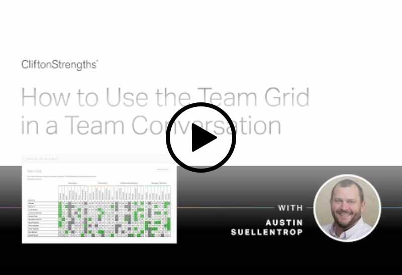 Play Using the CliftonStrengths Team Grid video