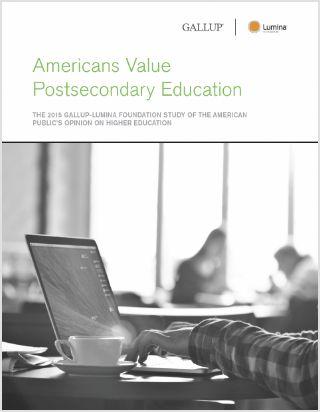 Americans Attitudes Towards Postsecondary Education Report Cover
